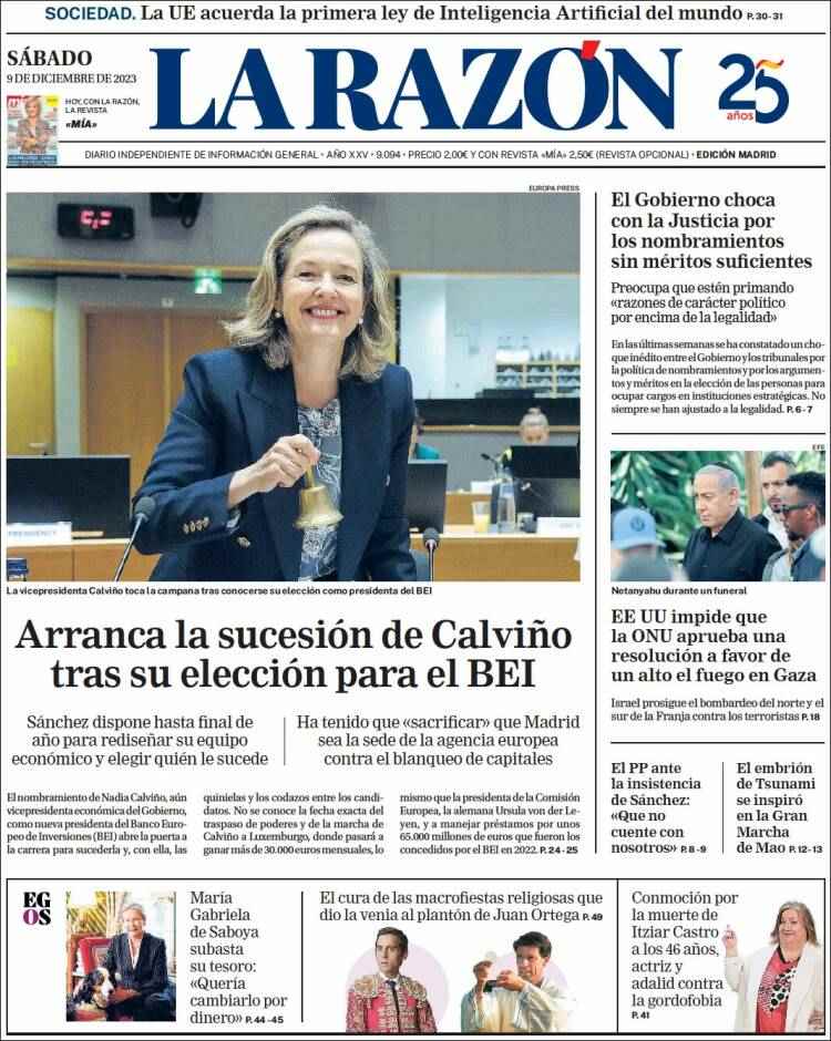 Portada La Razón Portada La Razón