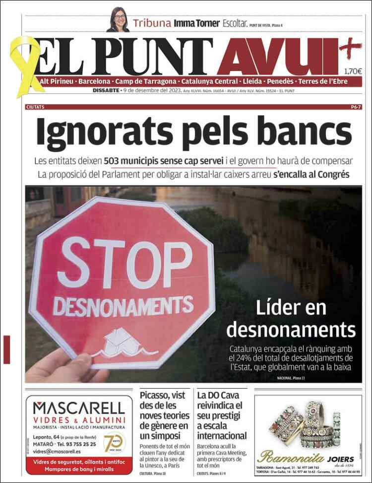 Portada El Punt Portada El Punt