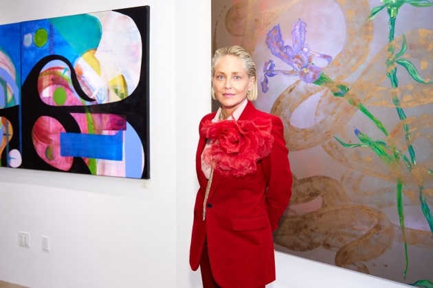 Sharon Stone y sus pinturas Sharon Stone y sus pinturas