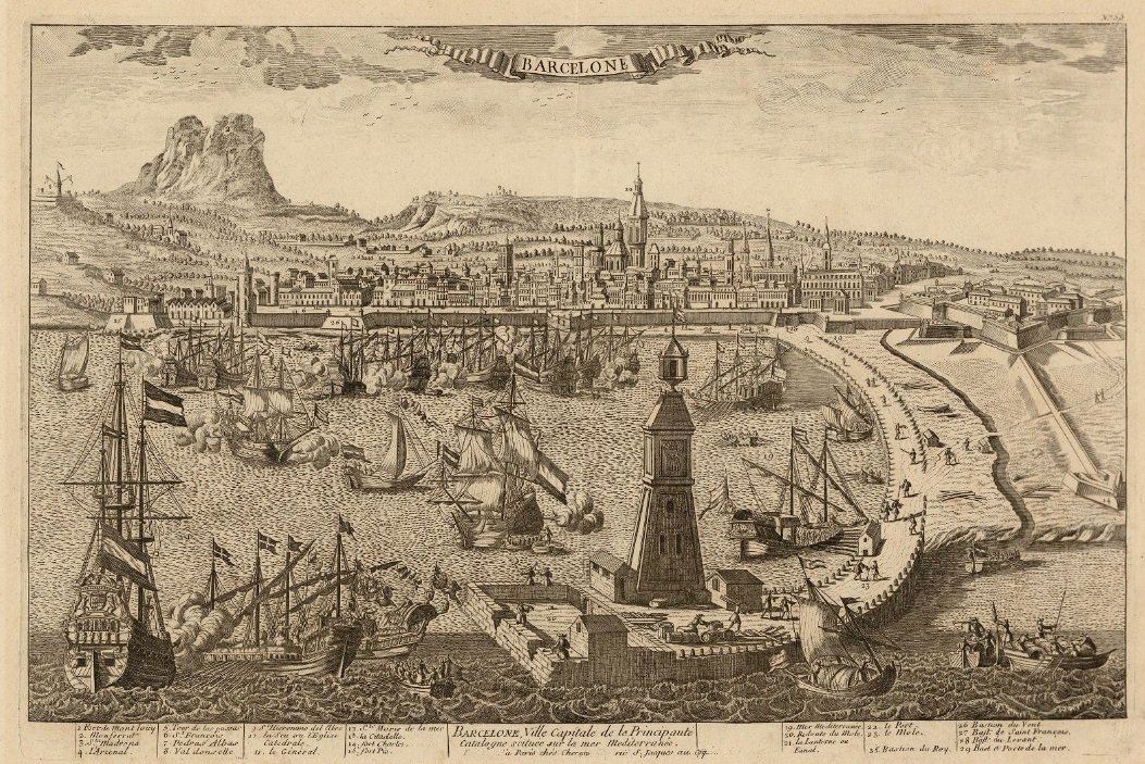 Gravat de Barcelona. Finals del segle XVIII. Font Cartoteca de Catalunya Gravat de Barcelona. Finals del segle XVIII. Font Cartoteca de Catalunya