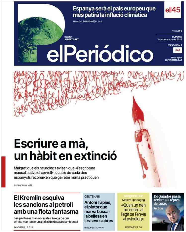 Portada El Periódico Portada El Periódico