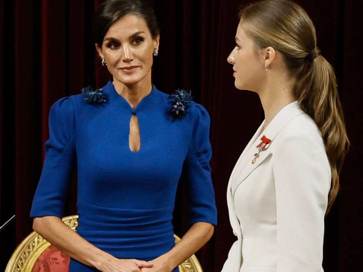 Leonor y Letizia en la jura de la constitución