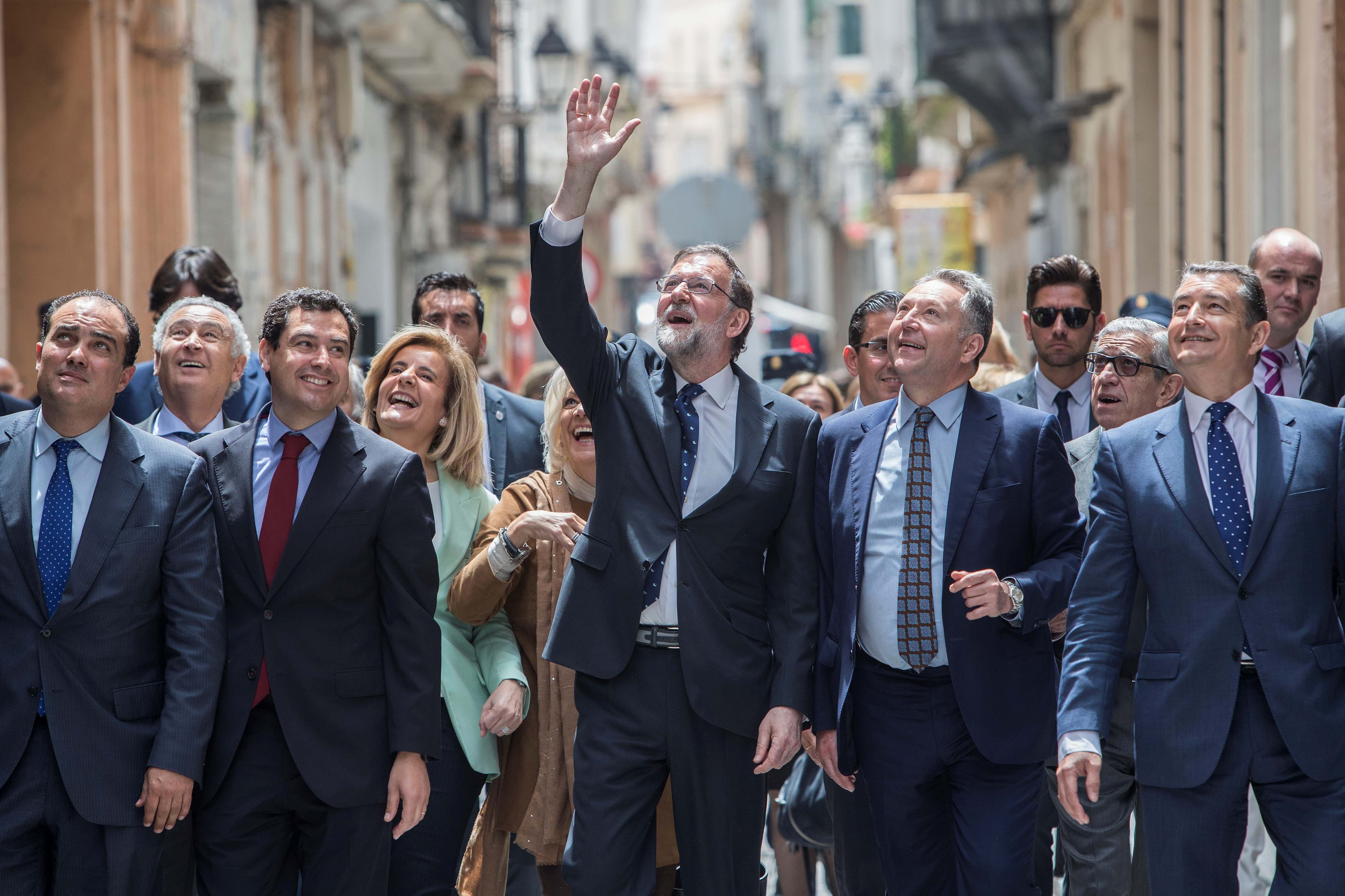 Rajoy, escridassat en un acte a Cadis