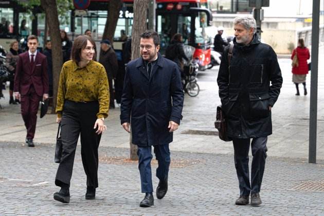 president de la Generalitat, Pere Aragonès, a la ciutat de la Justicia judici Pegasus / Pau de la Calle president de la Generalitat, Pere Aragonès, a la ciutat de la Justicia judici Pegasus / Pau de la Calle