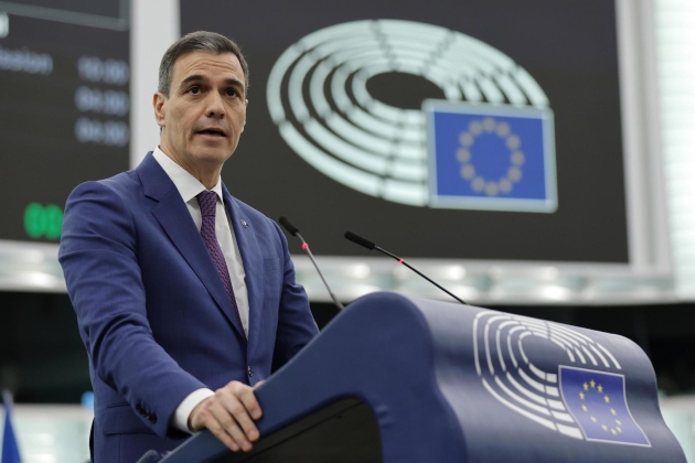 president del govern espanyol, Pedro Sánchez, al Parlament Europeu / EFE