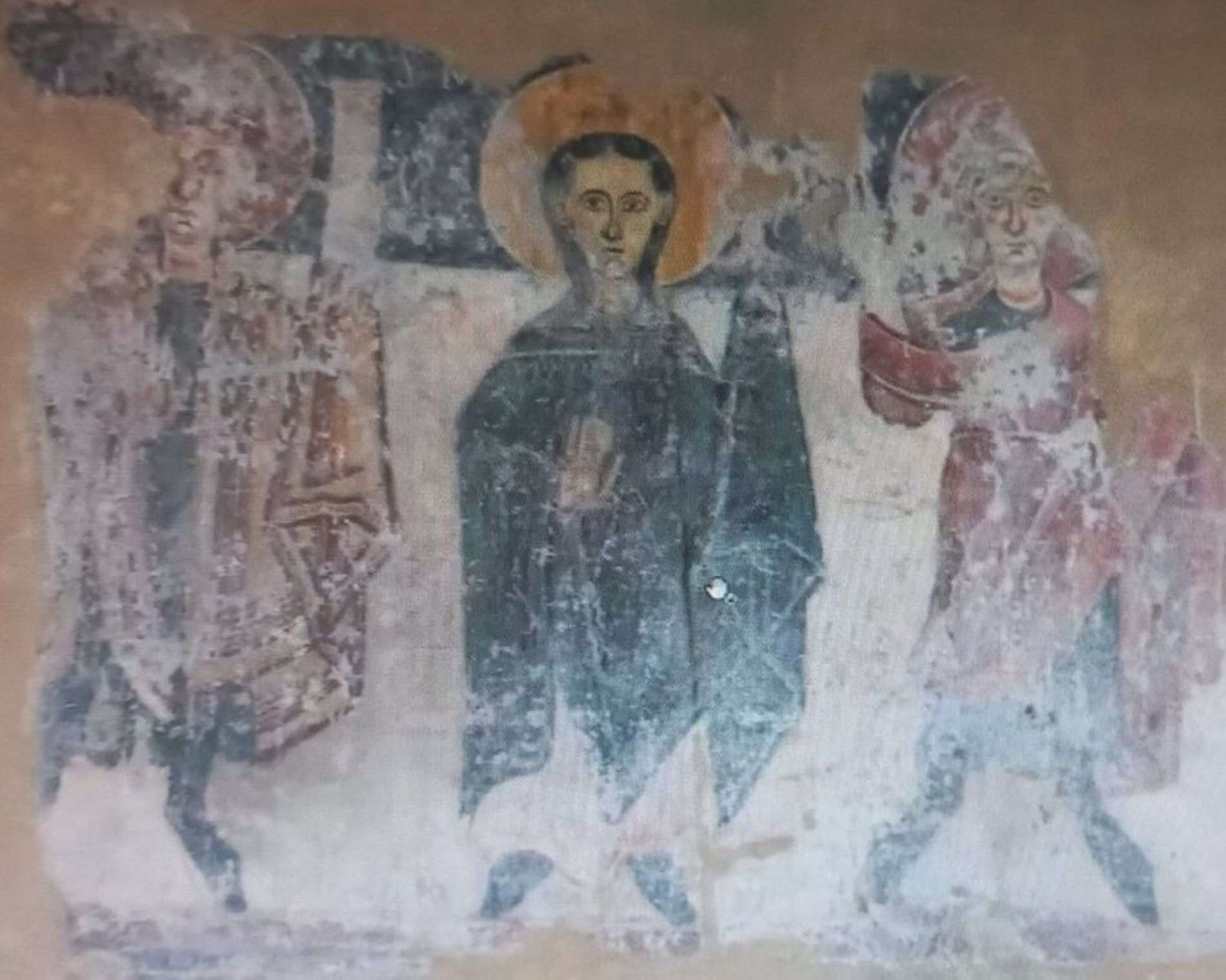 Mural romanic Sant Cristofol Anyos / Ars Picta Mural romanic Sant Cristofol Anyos / Ars Picta