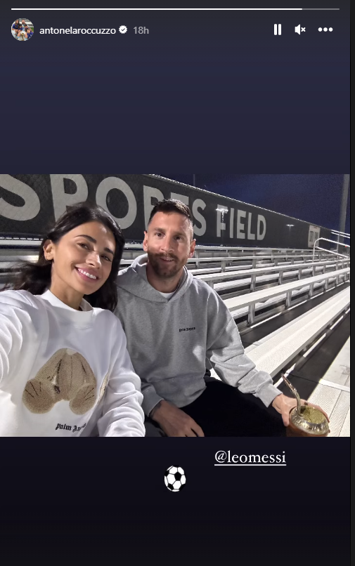 Storie d'Antonella Roccuzzo amb Leo Messi / Instagram