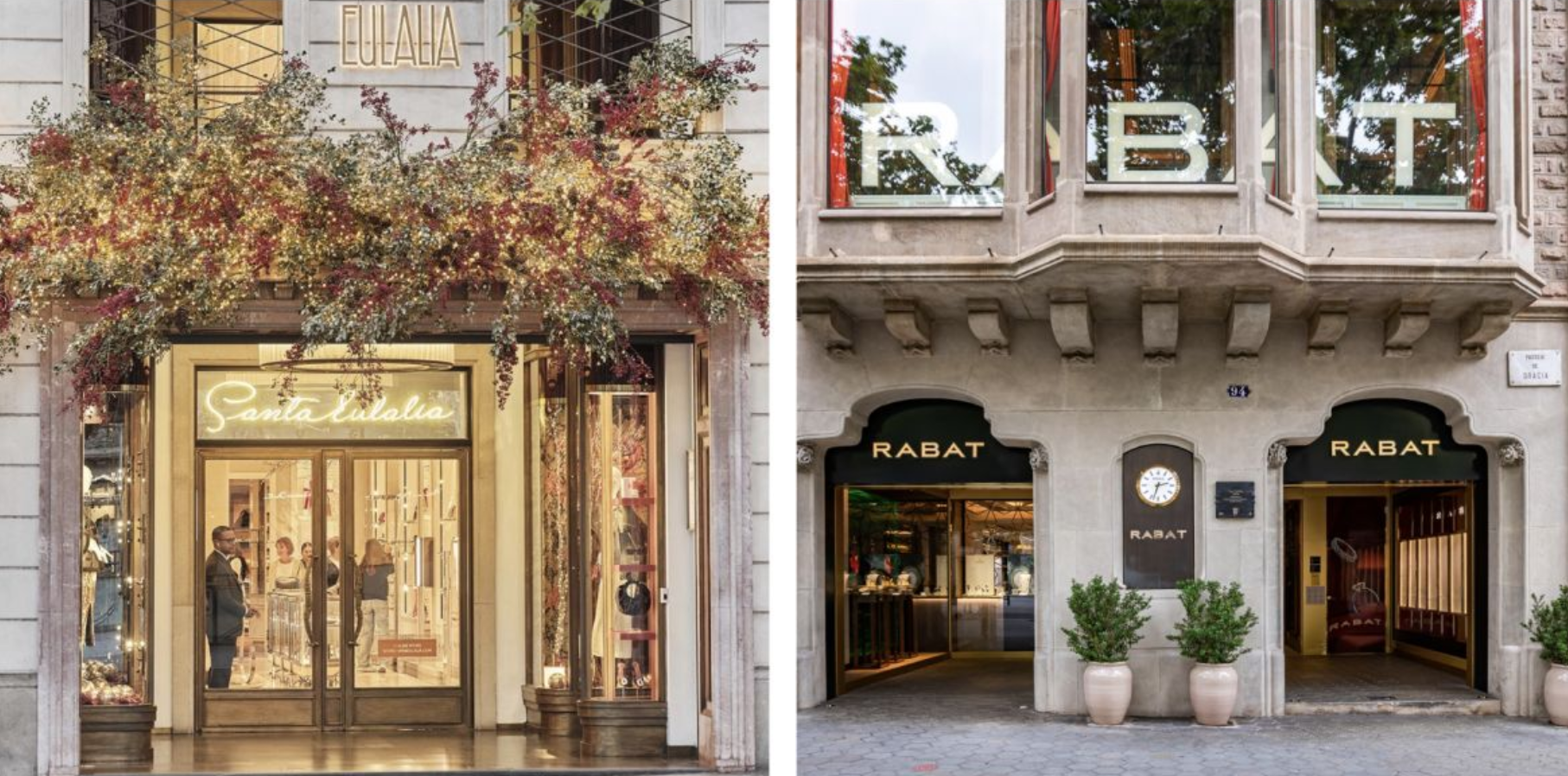 Las firmas de moda y alta joyería de Paseo de Gracia ‘revisten’ de lujo la Navidad