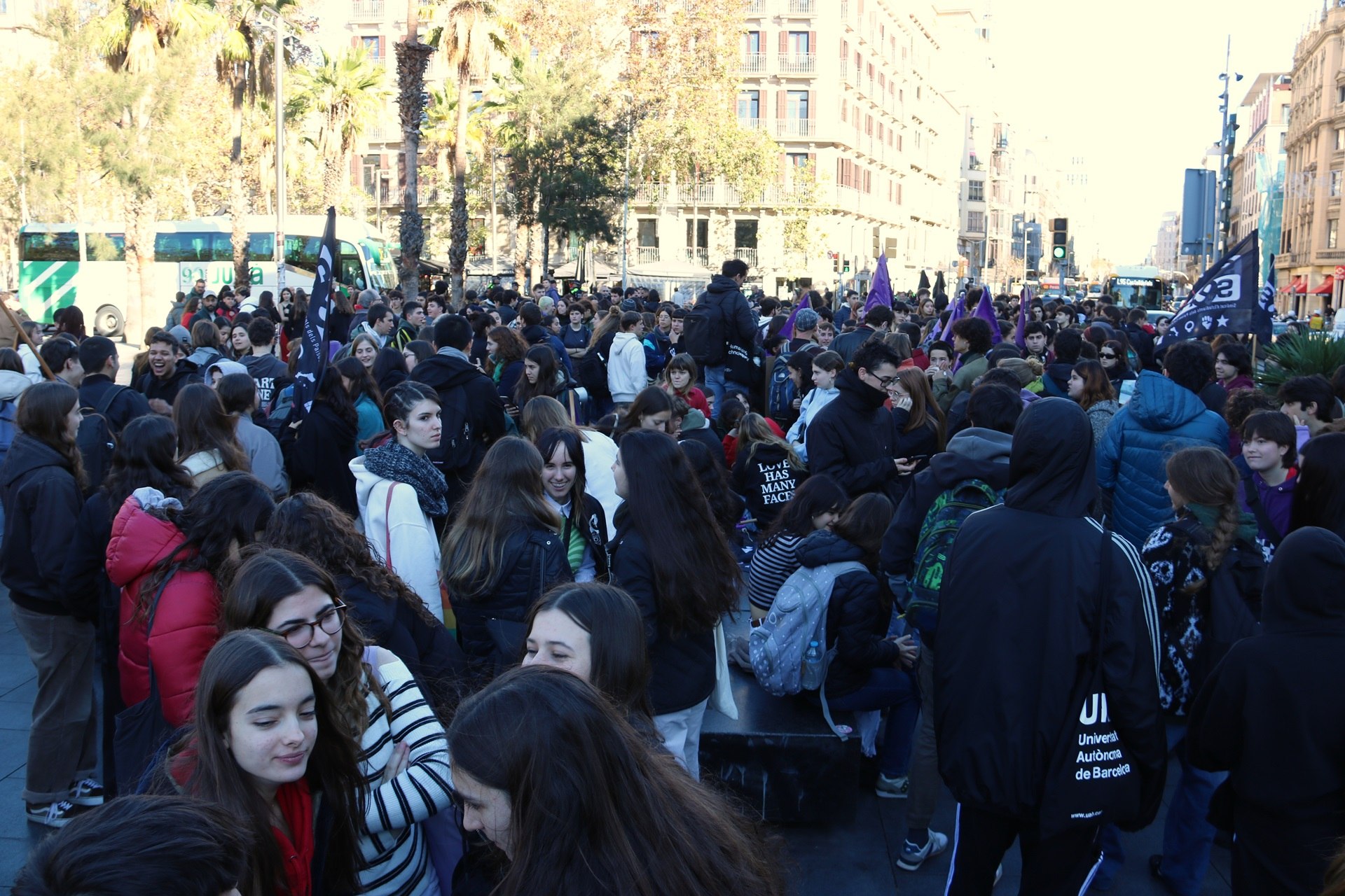 manifestació feminista estudiants contra agressions sexuals / ACN