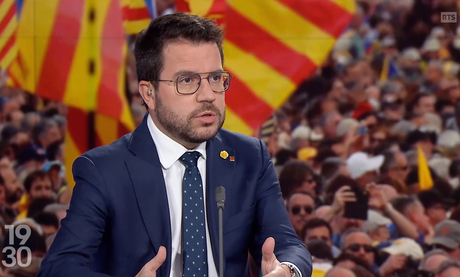 Catalan president tells Swiss TV that the amnesty law is the first step to resolving the conflict