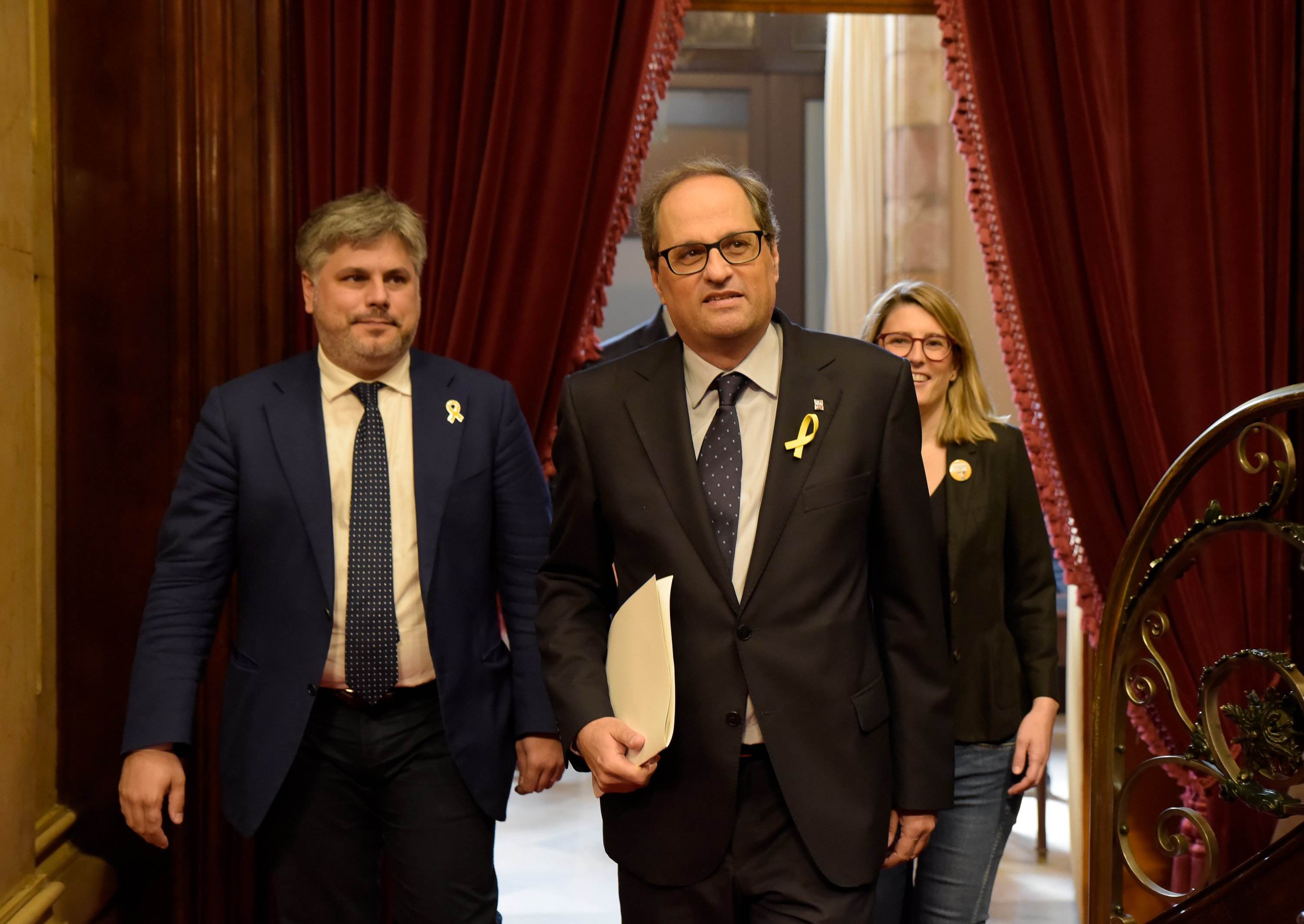 Fuster, Roig, García Márquez, Felipe VI... Las citas de Torra en su discurso