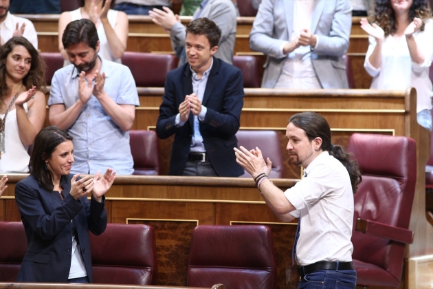 Pablo Iglesias moció de censura 2017 Europa Press