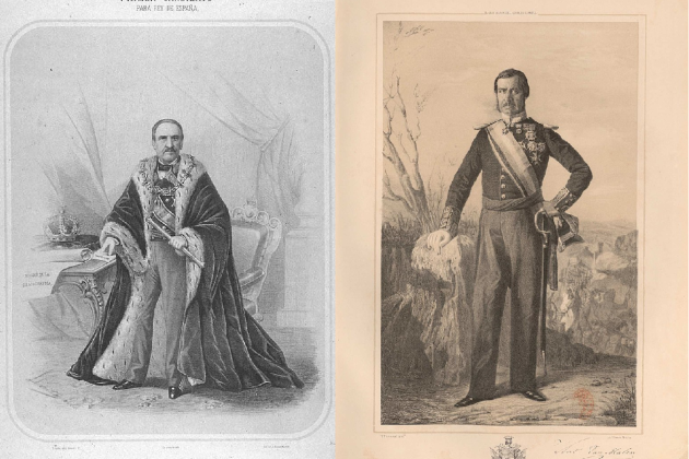 Espartero, quan es postulava com a rei d'Espanya amb el nom de Baldomero I i Van Halen. Font: Biblioteca Nacional d'Espanya Espartero, quan es postulava com a rei d'Espanya amb el nom de Baldomero I i Van Halen. Font: Biblioteca Nacional d'Espanya