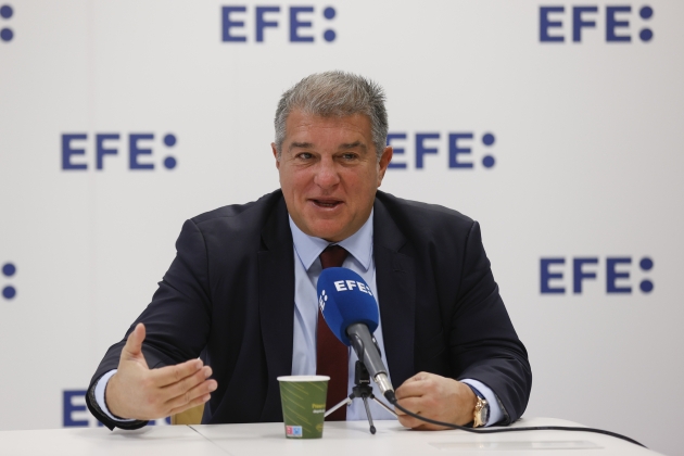 Laporta Barça entrevista EFE