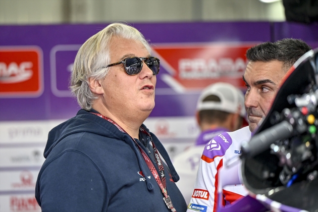 Paolo Campinoti, director del Primera Pramac Racing, en el GP de València / Foto: Europa Press