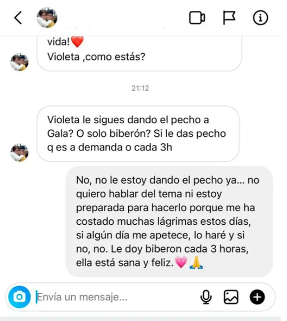 Història d'Instagram / @violeta Història d'Instagram / @violeta