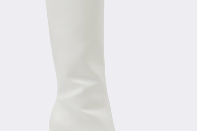 Bota alta blanca