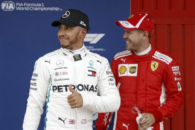 Lewis Hamilton Sebastian Vettel Formula 1 Barcelona EFE