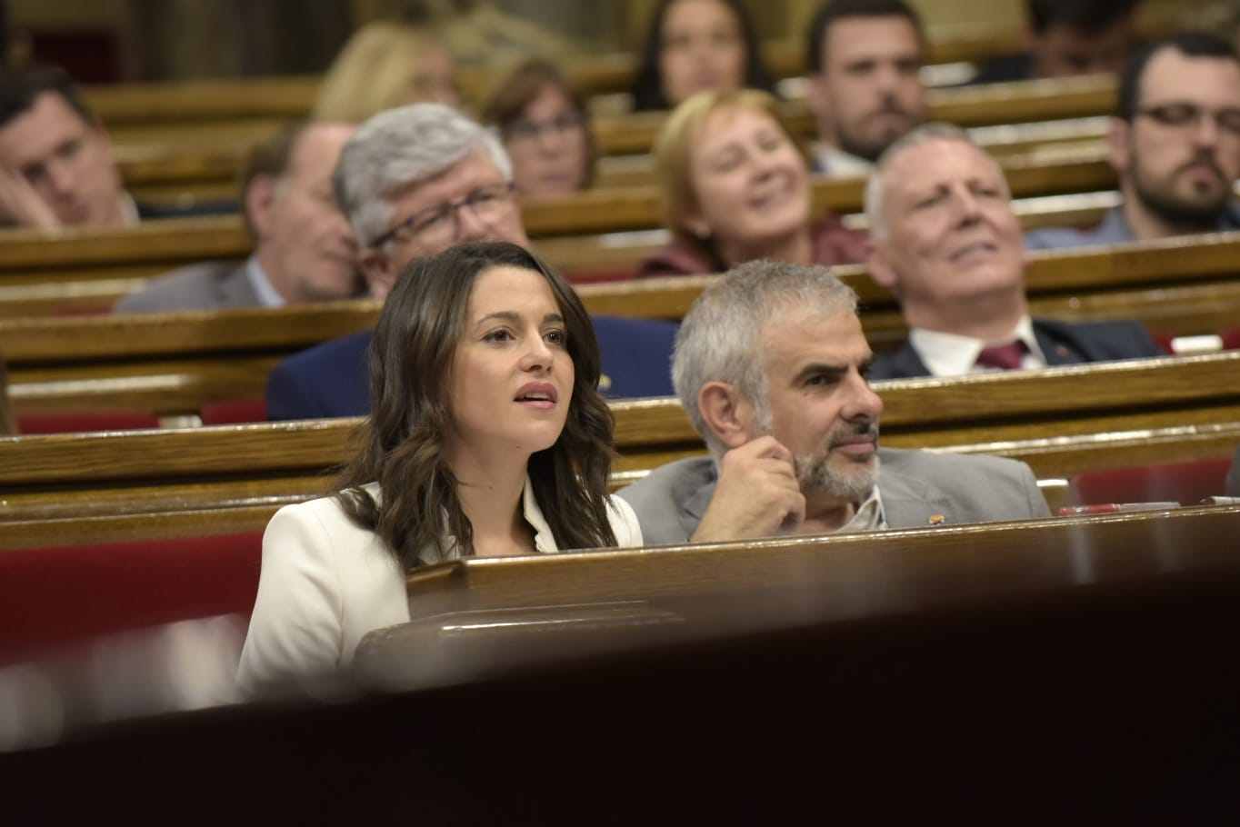 Carrizosa acusa a Puigneró de ser "supremacista" y "especialista" en plantar al Rey