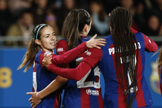 Barca femenino celebracion gol