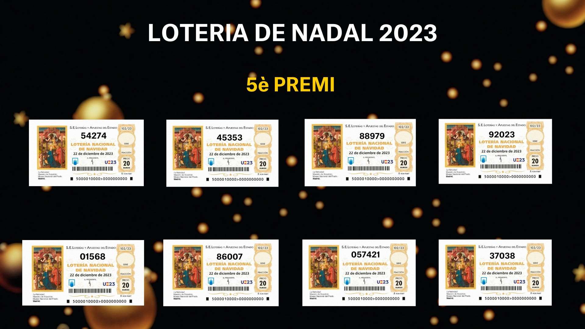 QUINTO PREMIO LOTERIA DE NAVIDAD 2023 CARD (6) QUINTO PREMIO LOTERIA DE NAVIDAD 2023 CARD (6)
