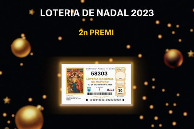 SEGUNDO PREMIO LOTERIA DE NAVIDAD 2023 CARD