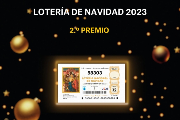 SEGUNDO PREMIO LOTERIA NAVIDAD 2023 CAST CARD