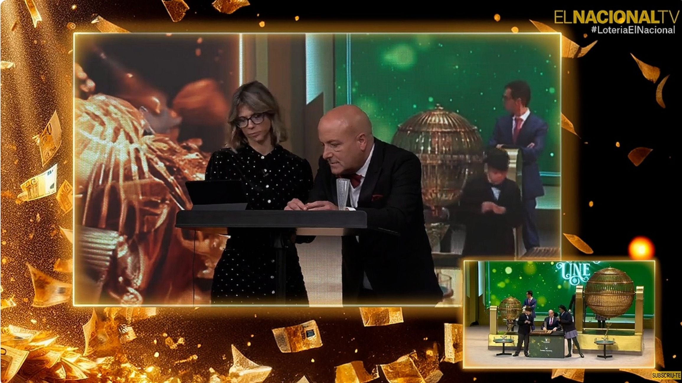 Montse, la lotera que se ha enterado por El Nacional TV que ha repartido el segundo premio: "Ni me lo creo"