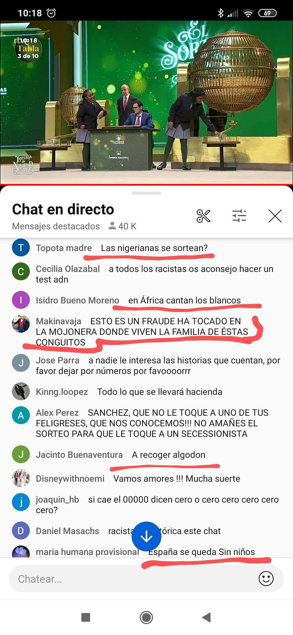 insultos racistas el gordo 3 X insultos racistas el gordo 3 X