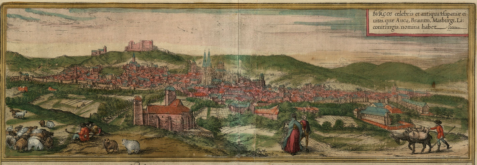 Representación de Burgos (1564). Fuente Cartoteca de Catalunya Representación de Burgos (1564). Fuente Cartoteca de Catalunya
