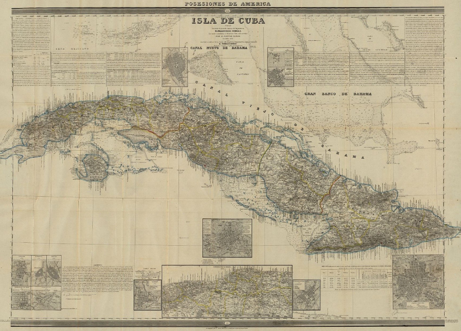 Mapa de la colònia espanyola de Cuba (1831). Font Cartoteca de Catalunya Mapa de la colònia espanyola de Cuba (1831). Font Cartoteca de Catalunya