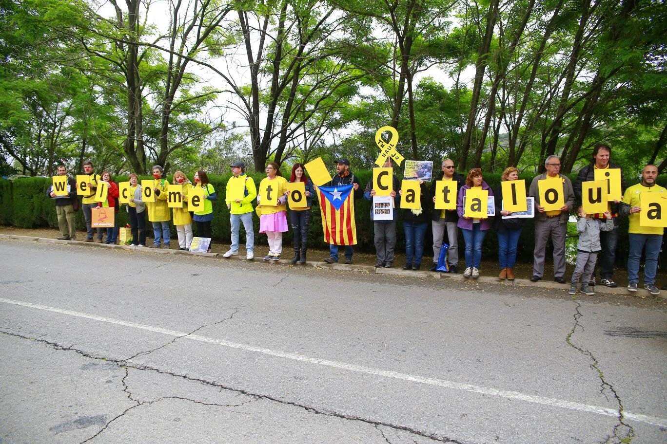 Montmeló se inunda de amarillo por la libertad de los presos políticos