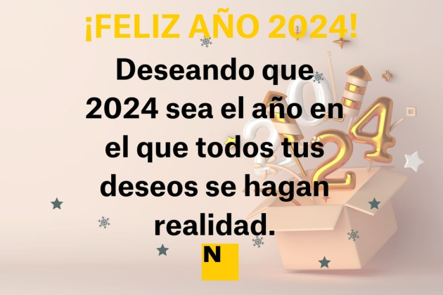 Feliz Año Nuevo 2024: Las Mejores Felicitaciones con Foto y Frases bonitas