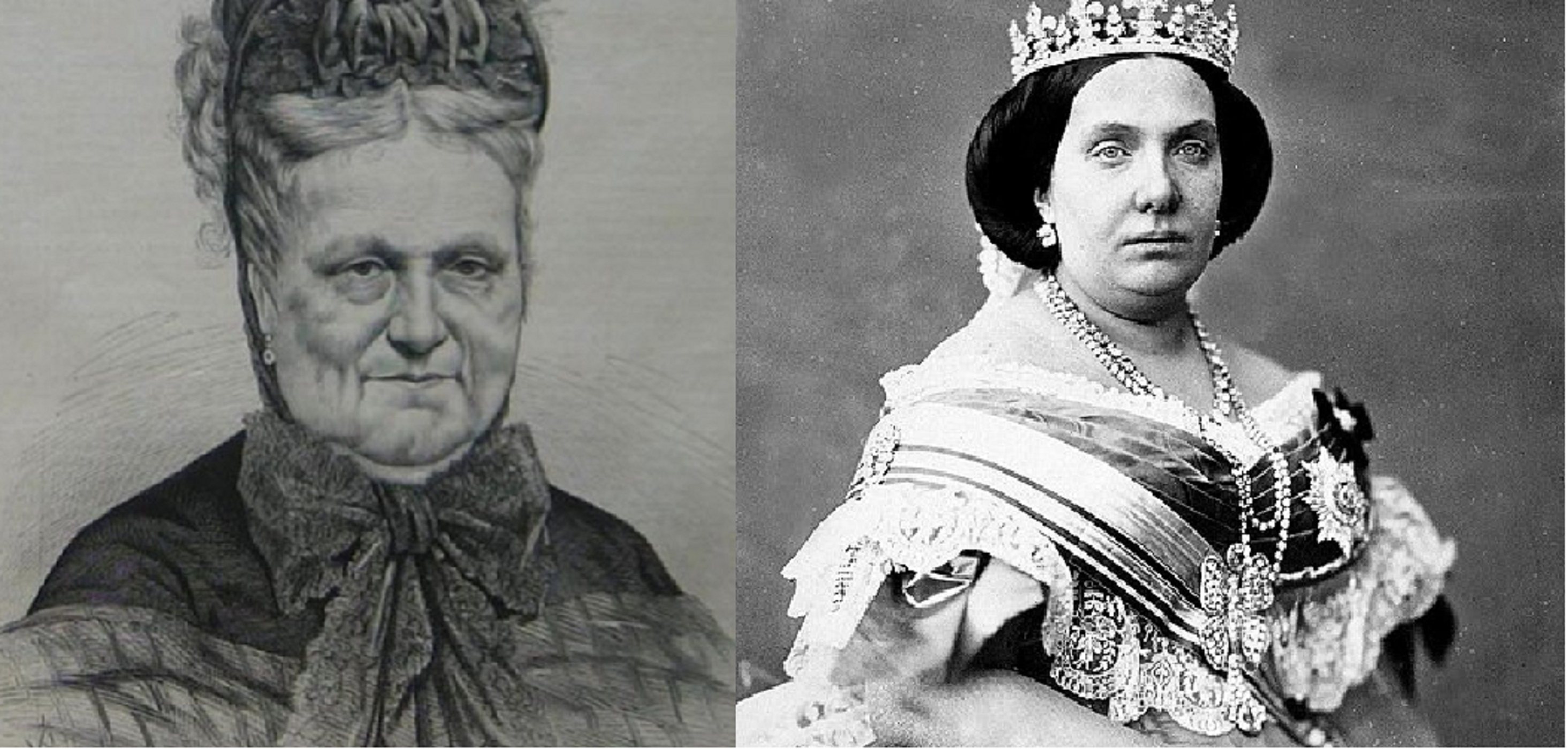 Maria Cristina de Borbó, cuarta esposa de Ferran y su hija Isabel II. Fuente La Ilustracion Española y Americana y Wikimedia Commons Maria Cristina de Borbó, cuarta esposa de Ferran y su hija Isabel II. Fuente La Ilustracion Española y Americana y Wikimedia Commons