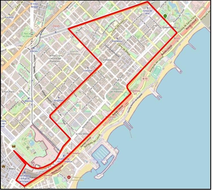 Recorregut cursa Nassos Barcelona 2024 Recorregut cursa Nassos Barcelona 2024