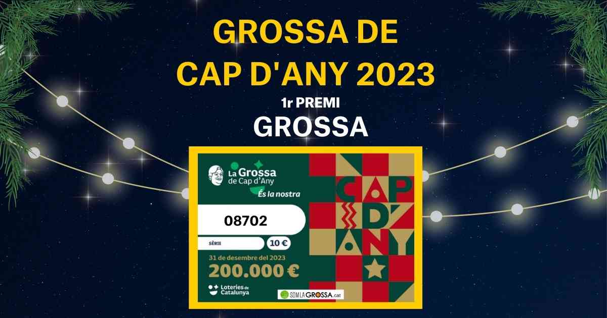 08702, el número de la Grossa de Cap d'Any 2023, cae en Sant Boi de Llobregat