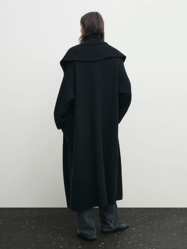 Càrdigan llarg de punt Càrdigan llarg de punt