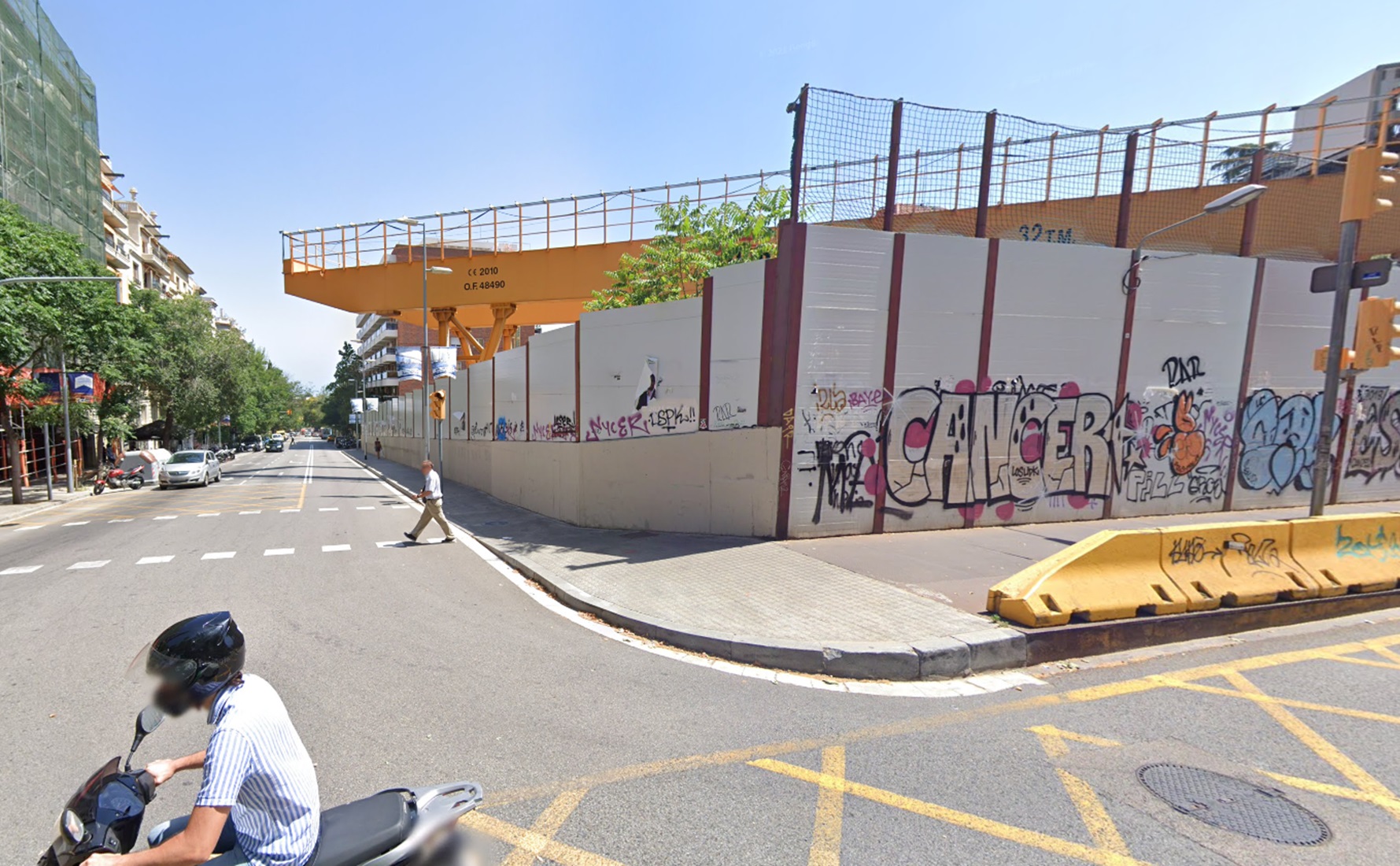 Inminente corte de tráfico por las obras de la estación de Mandri de la L9 del Metro de Barcelona