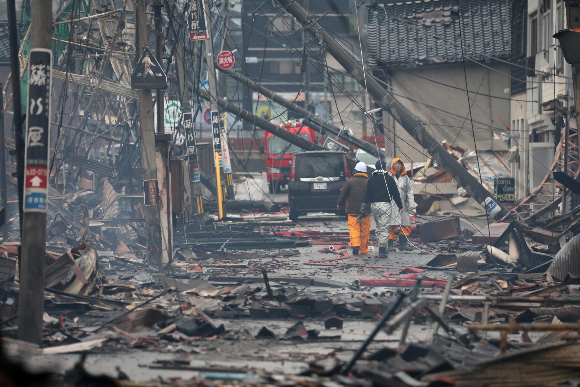 Nuevo terremoto de 5,5 grados en Japón después del fuerte seísmo que ha dejado al menos 62 muertos