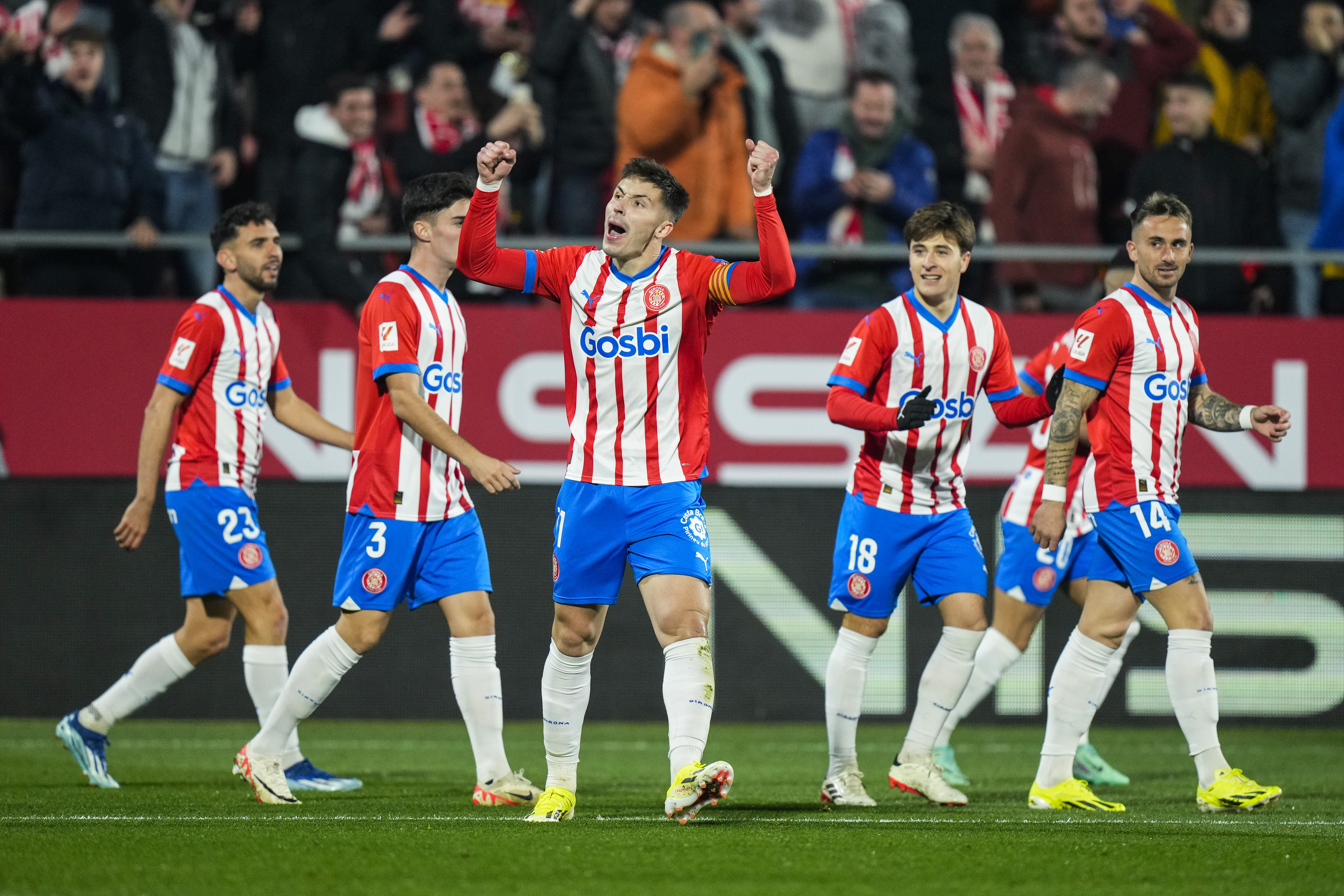 El Girona sigue de fiesta e inaugura el 2024 con una espectacular victoria contra el Atlético de Madrid (4-3)