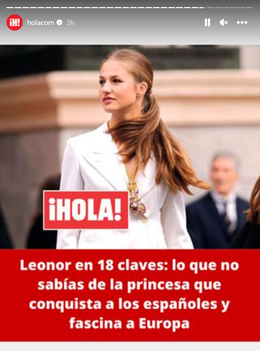 Leonor en Hola Leonor en Hola