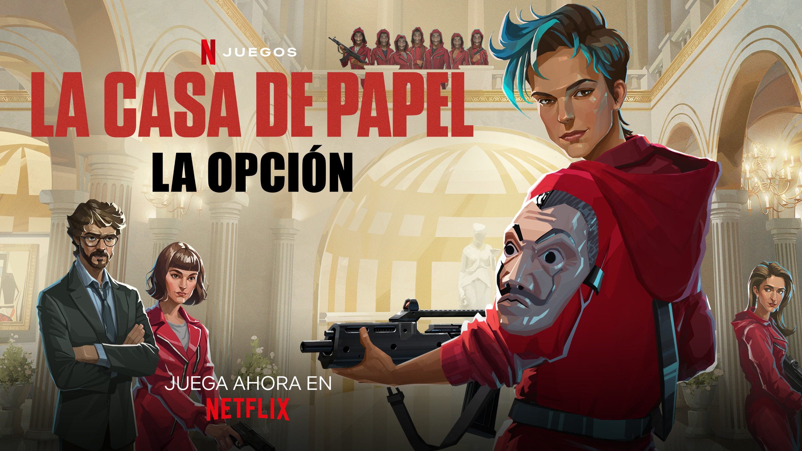 Disponible a Netflix un videojoc inspirat en 'La casa de papel' on surt Barcelona, però no en català