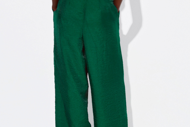 Pantalons rectes de dona elàstics en llis