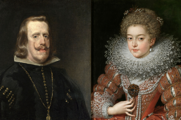 Felipe IV e Isabel de Borbó, padres de Baltasar Carles. Fuente National Portrait Gallery y Musée du Versailles