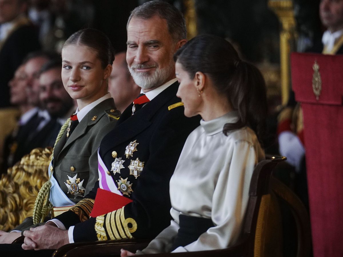 Letizia, Leonor y Felipe pascua militar