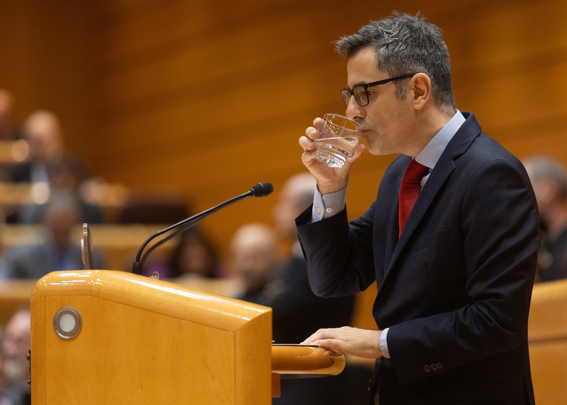 Félix Bolaños al debat del Congrés pels decrets / Europa Press