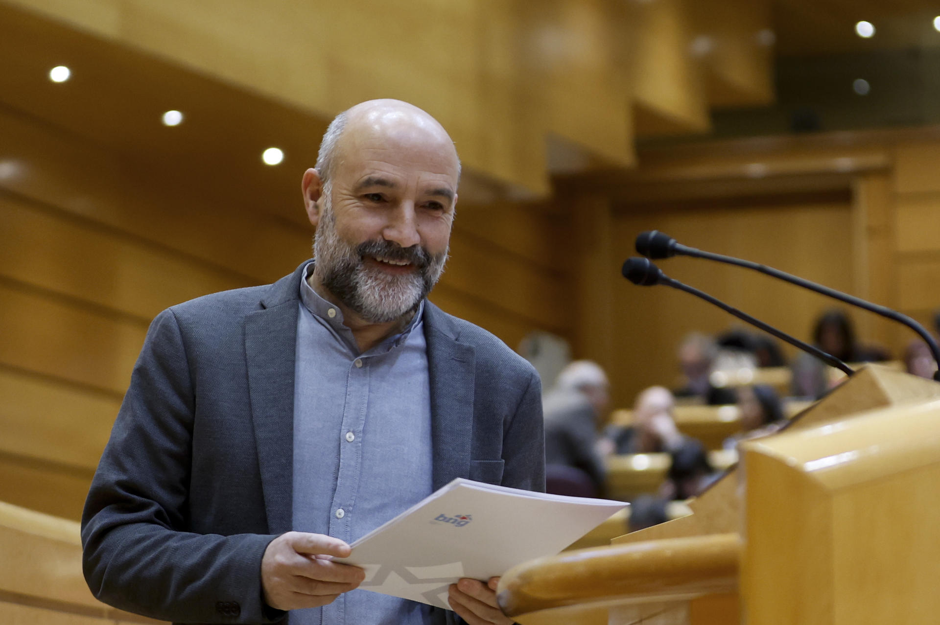 El diputat del BNG, Néstor Rego, al ple del Congrés / EFE