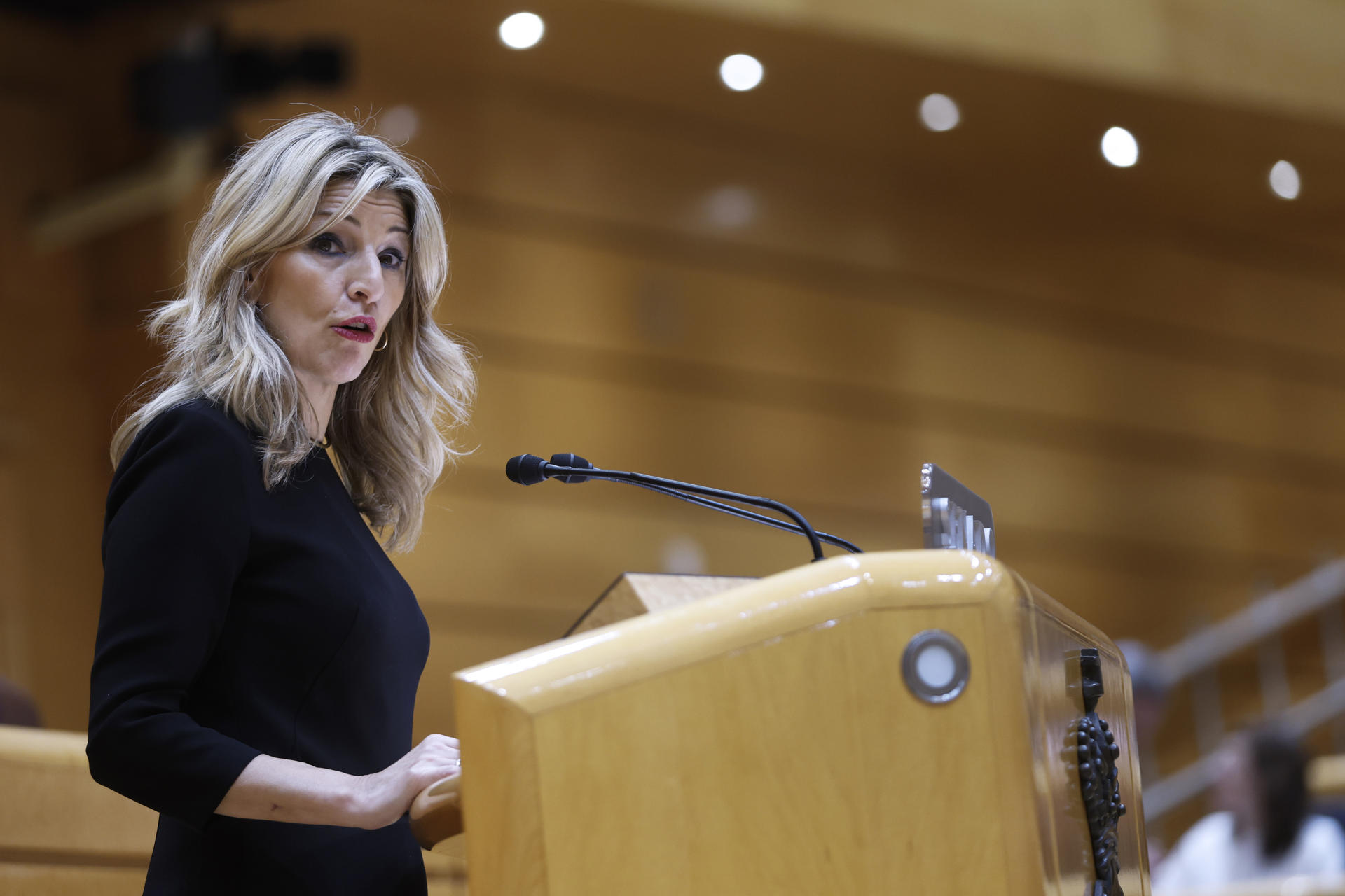 Yolanda Díaz en el ple del Congrés / EFE