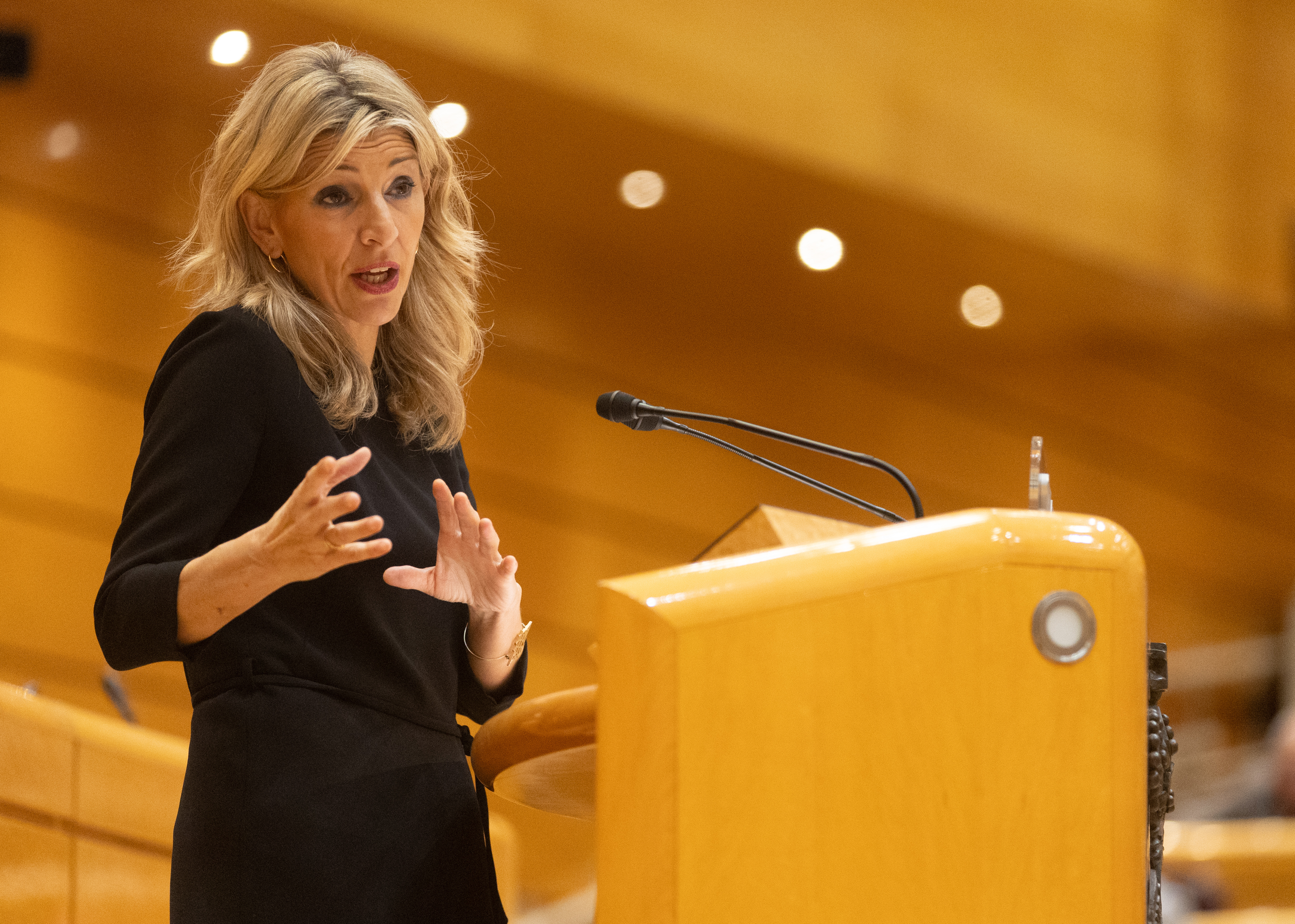 Yolanda Díaz en el ple del Congrés / Europa Press
