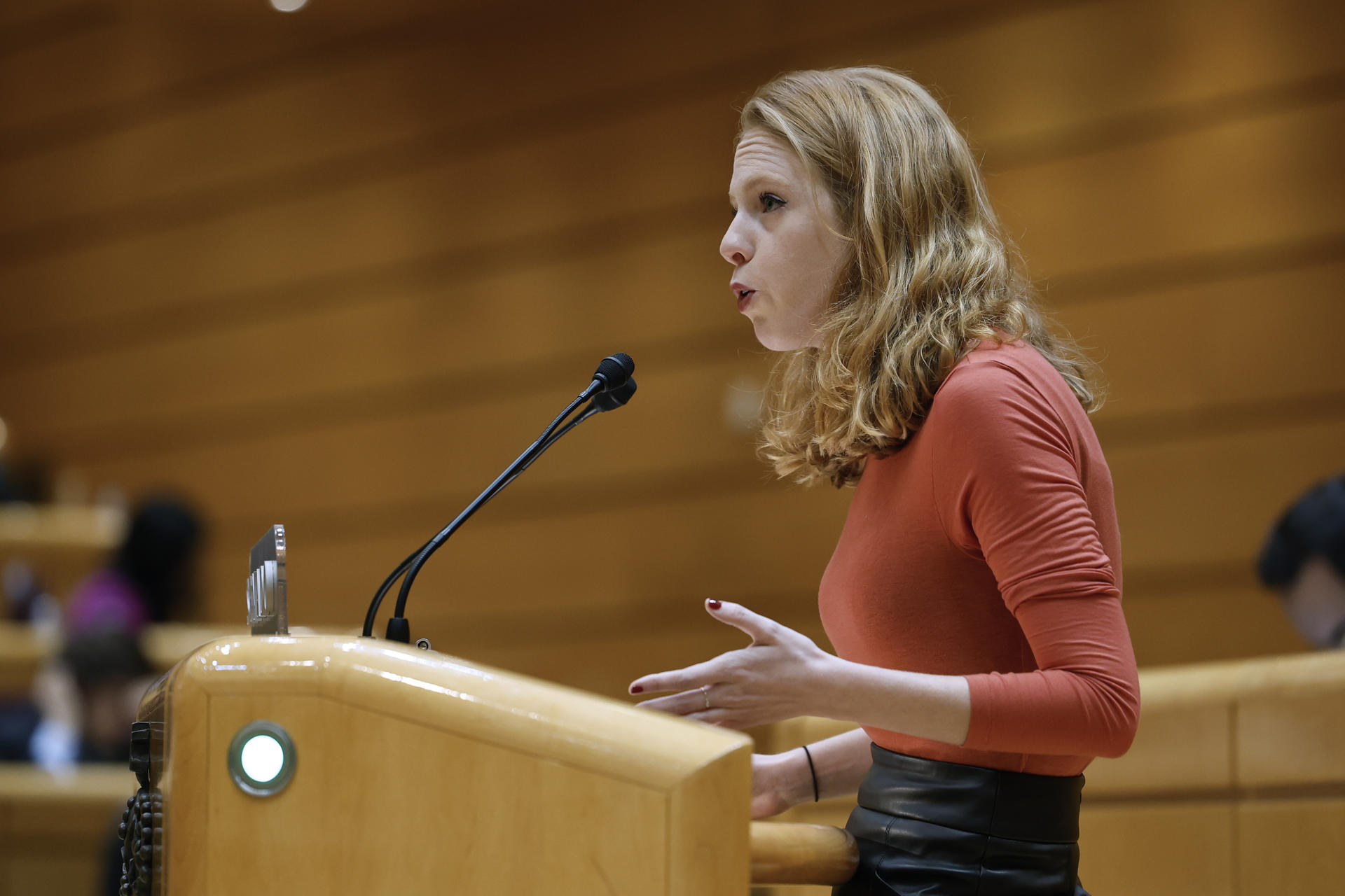 La diputada de Podemos Lilith Vestrynge, al ple del Congrés / EFE
